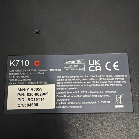 Logitech MK710 Wireless Keyboard With Dongle ~Tested Working - Picture 3 of 12